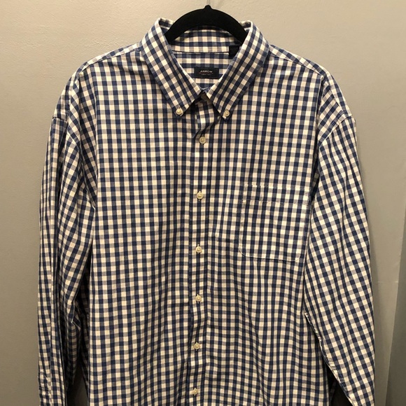 Arrow Other - Mens XXL blue & white plaid shirt Arrow USA